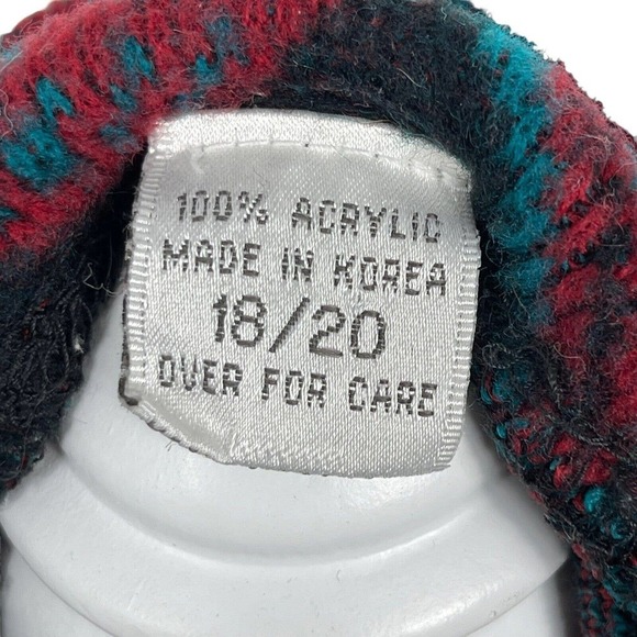 Vintage Southwestern Aztec Pullover Sweater 1/4 Zip Brass Accents Women Sz 18/20 - Picture 9 of 11